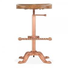Fantastically crafted with solid wood, these bar stools feature a generous puckered pu leather seat and backrest that feel comfortably smooth and look. Metal Bar Adjustable Height Stool With Wooden Tractor Seat Id 19517223855
