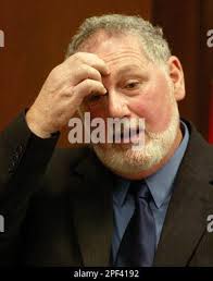 Wayne Masters, husband of murdered Ruth Masters, testifies during Eric  Anderson Jr.'s trial Tuesday, Nov. 4, 2003, in Brockton, Mass., about the  day his wife was killed. Anderson is