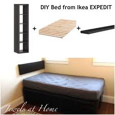 Ikea Expedit Hack Compact Storage Bed Diy Twin Bed Diy Home Decor Projects Diy Bed