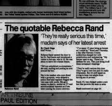 Rebecca Rand, 1991