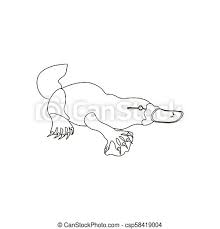 Niffler plush platypus fantastic beasts cosplay potter fantastic animals duck billed platypus plush baby niffler miniature suitcase doll by etsy.com. Platypus Coloring Pages On The White Background Vector Illustration Canstock