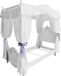 Fc38 Girls Twin Size Princess Bed Drape Canopy Curtains Fabric Top Cover Ruffled Canopy Curtains White Canopy Canopy Bed Frame