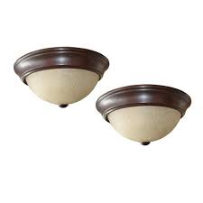 Lowe S Portfolio Bronze Flush Mount Item 283109 Model 41669 19 77 Renovation Hardware Bronze Ceiling Lights Oil Rubbed Bronze Lighting