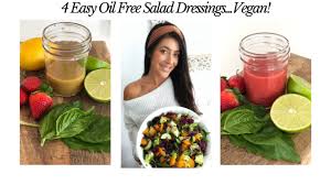 We love to dress it up with a bit of garlic powder and a pinch of dried or fresh basil and oregano. Easy Oil Free Salad Dressing Vegan Youtube