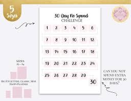 A calendar is a system of organizing days. 30 Day No Spend Challenge Tracker No Spend Month No Spend Etsy No Spend Challenge Business Planner Finance Planner