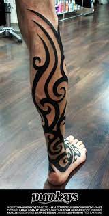 Tattoo art with tribal tattoo designs specially calf tribal tattoo. Maori Tribal Leg 2 By Monk3ys Tattoos On Deviantart