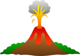 Volcano Erupting With Lava Free Clip Art Free Clip Art Clip Art Green Crafts For Kids