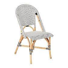 Black And White Rattan French Bistro Chair Kirklands Bistro Chairs Outdoor Outdoor Patio Furniture Sets Patio Furnishings