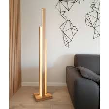 Led Stehlampe Soho Touch Dimmer 5600lm Eiche Geolt 77369