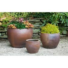 Kon Tum Black Clay Pottery Round Outdoor Plant Pots Kinsey Garden Decor In 2020 Planters Planter Pots Terracotta Pots