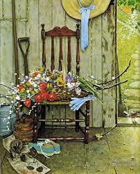 Spring Flowers Jigsaw Puzzle Norman Rockwell Art Norman Rockwell Paintings Rockwell Paintings