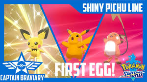 A shiny pichu can always evolve into a shiny pikachu and shiny raichu. Hatched Shiny Pichu Full Shiny Family Pokemon Sword And Shield Youtube