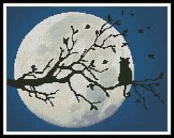 Welcome to the artecy cross stitch shop. Cat In The Moonlight By Artecy Printed Cross Stitch Chart
