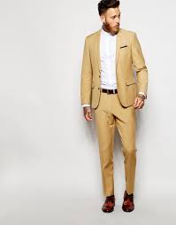 Discover our stylish range of suit pants at asos. Asos Slim Suit Trousers In Camel In Natural For Men Lyst