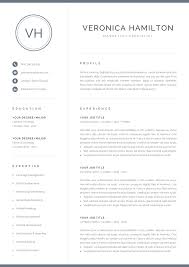Build your resume to impress recruiters by using this easy to edit resume from the resume template bundle made especially for house keeping. Resume Template With Monogram 1 2 Page Resume Modern Etsy Cv Words Resume Template Good Resume Examples