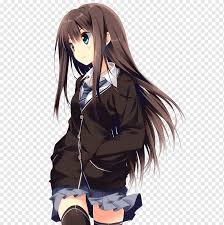 Brown eyes are the most common eye color in the world. The Idolmaster Cinderella Girls Rin Shibuya Anime Brown Hair Anime Cg Artwork Black Hair Manga Png Pngwing