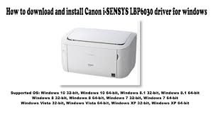 The image class lbp6030 is a wireless, black and white laser printer that is a great fit for personal printing as well as small office and home office printing. Canon I Sensys Lbp6030 Driver And Software Free Downloads