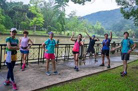 Bordering with taman tun dr ismail, there are several entrances to this park, but the closest one to us, is behind smk seri hartamas. Kc The Sunshine Runners Bukit Kiara Trail Run