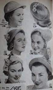 1950s Womens Hats By Style Hats For Women Womens Hat Styles Hats Vintage