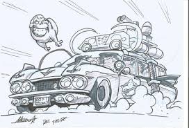 Ghostbusters car coloring page print coloring page download pdf tags: Ghostbusters Ecto 1 Nacho Fernandez In Felipe B S Nacho Fernandez Comic Art Gallery Room