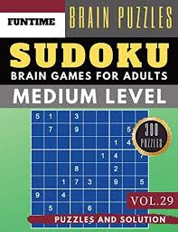 Seniors can play online games every day, and many individuals may already be participating. Sudoku Medium Jumbo 300 Sudoku Medium Difficulty With Solution Brain Games Puzzles Books For Adult And Senior Sudoku Medium Puzzle Books Vol 29 Olsson Jenna 9781073851256 Amazon Com Books