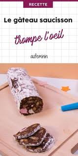 Recette Du Gateau Saucisson Au Chocolat En Trompe L Oeil Hyper Facile Pour Cuisiner Ave Desserts Pour Enfant Gateau Facile Et Original Saucisson Au Chocolat