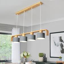 15 pendant lights to elevate and illuminate your kitchen. Lukloy Wood Modern Pendant Lights Led Kitchen Lights Led Lamp Hanging Lamp Kitchen Table Bedroom Bar Counter Lighting Fixtures Pendant Lights Aliexpress