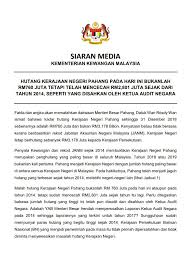 Maksud hutang kerajaan persekutuan menurut tokoh. íŠ¸ìœ„í„°ì˜ Syahir ë‹˜ Rm2 2 Bilion Atau 74 Hutang Kerajaan Negeri Pahang Kepada Kerajaan Persekutuan Adalah Bagi Tujuan Projek Bekalan Air Semua Negeri Dalam Malaysia Terima Pinjaman Bagi Tujuan Projek Bekalan Air Dan