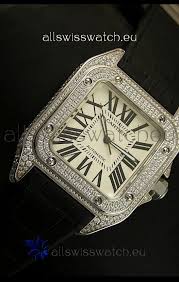Check spelling or type a new query. Cartier Santos 100 1 1 Mirror Replica Steel Diamonds Watch Mens Size 42mm From Cartier Aswnet2822