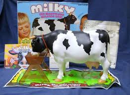 Milky The Marvelous Milking Cow Was A Plastic Cow Toy By Kenner 1977 That Drank Water And Produced Fake Milk To Play With It A Cow Toys Kenner Toys Cow