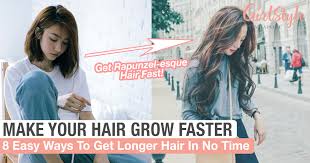Learn how to grow hair long and fas. 8 Easy Ways To Make Your Hair Grow Faster Girlstyle Singapore
