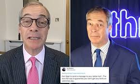 Twitter mocks idea of Nigel Farage Thrillz Valentine's Day message