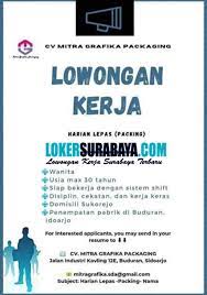 Maspion unit 1 agustus 2020. Bursa Kerja Surabaya Di Cv Mitra Grafika Packaging Sidoarjo Juli 2020 Lowongan Kerja Surabaya Januari 2021 Lowongan Kerja Jawa Timur Terbaru