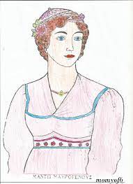 Κόρη του εγκατεστημένου στην τεργέστη έλληνα μεγαλέμπορου νικολάου μαυρογένους, γεννήθηκε το 1796 στην πάρο. Zwgrafies Gia Ton Eyaggelismo Kai Thn 25h Martioy 1821 Oikogeneia Mia Gwnia Toy Paradeisoy