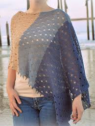 An exquisite poncho, with a beautiful stitch that looks like flowers, which will become one of your favorite accessories for spring and summer! Lace Poncho Knitting Patterns In The Loop Knitting