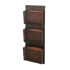 Wall art creates strong focal points and dynamic textures, unifying disparate room colors into a cohesive whole. Decmode Traditional Iron Perforated Designed Black Wall Mounted 3 Pocket Letter Holder Black Walmart Com Walmart Com