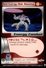 Dragon ball z cards ccg vegeta's anger drill foil unlim #112!! 2000 Dragon Ballz Dragon Ball Z Red Energy Disk Blasting 6 On Kronozio