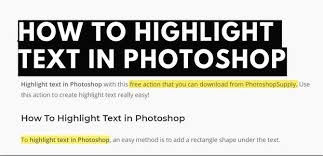 Maybe you would like to learn more about one of these? How To Highlight Text In Photoshop 6 Steps Instructables