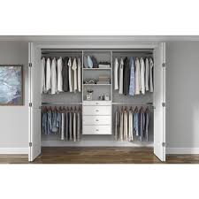 Here are the best 8 choices that will make your life much more organized. Closet Evolution Ultimate 60 In W 96 In W White Wood Closet System Wh19 The Home Depot