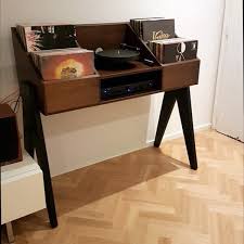 Amazon's choice for turntable cabinet. Vinyl Console Black Record And Turntable Stand Vinylstyle
