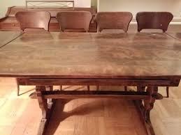 View all items from antiques, collectibles & more sale. Cushman Colonial Creations Trestle Table Value