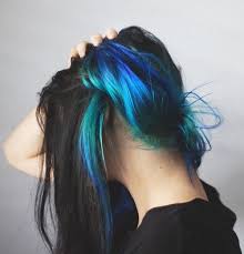 When the hair color names refer to dark ash blonde and so forth, it means they have a green, blue, or purple undertone. Blue Undertones I Want This Hair Styles Underlights Hair Mermaid Hair Color