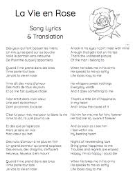 Pin By Beth Reid On French Song Lyrics Lyrics Songs paroles de la vie en rose. pin by beth reid on french song