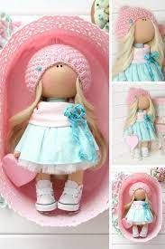 Kids Gift Unique Doll Baby Fabric Doll Cloth Rag Doll Interior Etsy Baby Fabric Unique Dolls Fabric Dolls