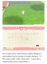 Flower Path Animal Crossing Code Animal Crossing Animal Crossing Wild World New Animal Crossing