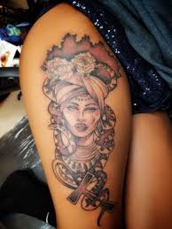 Xxxmysticxxx Add Me On Snap African Tattoo Black Girls With Tattoos Girl Thigh Tattoos