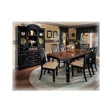 Black Cherry Stain Rectangular Dining Room Table By Ashley Furniture Country Dining Room Furniture Black Dining Room Furniture Black Dining Room Sets