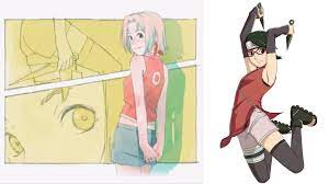𝓜 ❀ ◓ on X: Upset we didn't get more content of Sakura with her thigh  highs and shorts considering it's the same outfit Sarada wears now😭  t.coLkmXotlETw  X
