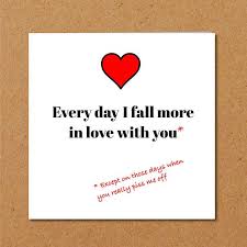 Funny Birthday Card Sayings For Husband Funny Valentines Day Card For Boyfriend Girlfriend Husband Wife Anniversary Birthday Card Fall In Love You Amusing Humorous Heart Lover Cards For Boyfriend Birthday Message For Mom Birthday Card Sayings