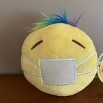 NWT Emoji Plush Wearing Face Mask 5” Stuffed Plush